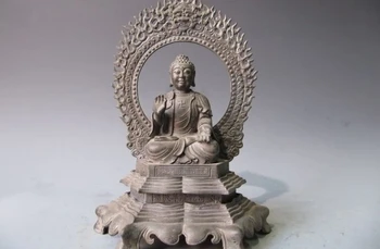 

Chinese Bronze Tathagata Buddha Manjusri Samantabhadra Kwan-YIN Bodhisattva Set