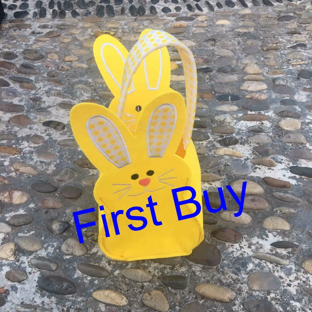 

30pcs/lot free shipping Hot sales customized easter egg hunting toy Felt easter buckets