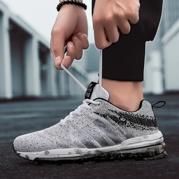 

2019 Men Running Shoes 5 Colors Max Air Soles Breathable Brand Designer Athletic Trainers Sport Shoes Jogging Sneakers for Male
