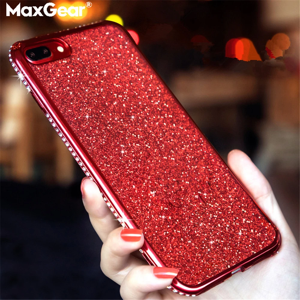 

Luxury Rhinestone Crystal Diamond Plating Case For Xiaomi Redmi Note 5 Mi 6 Pro Plus 6X 6A 8 SE A2 8SE Bling Glitter Soft Cover