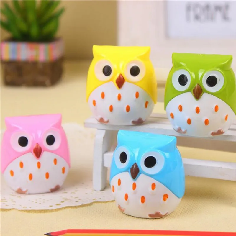 1 шт./лот точилка для карандашей Kawaii сова красочная креативные подарки детей