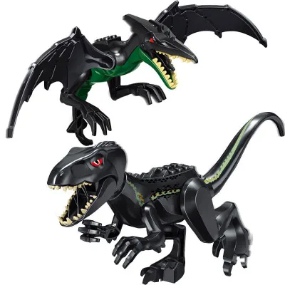 50 шт. совместимые строительные блоки с динозавром T rex кубики детский подарок
