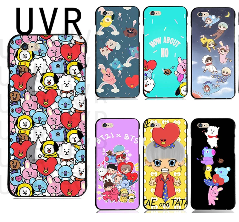 UVR CASES KPOP BTS BT21 PHONE CASE For iPhone 5 5s SE 6 6S