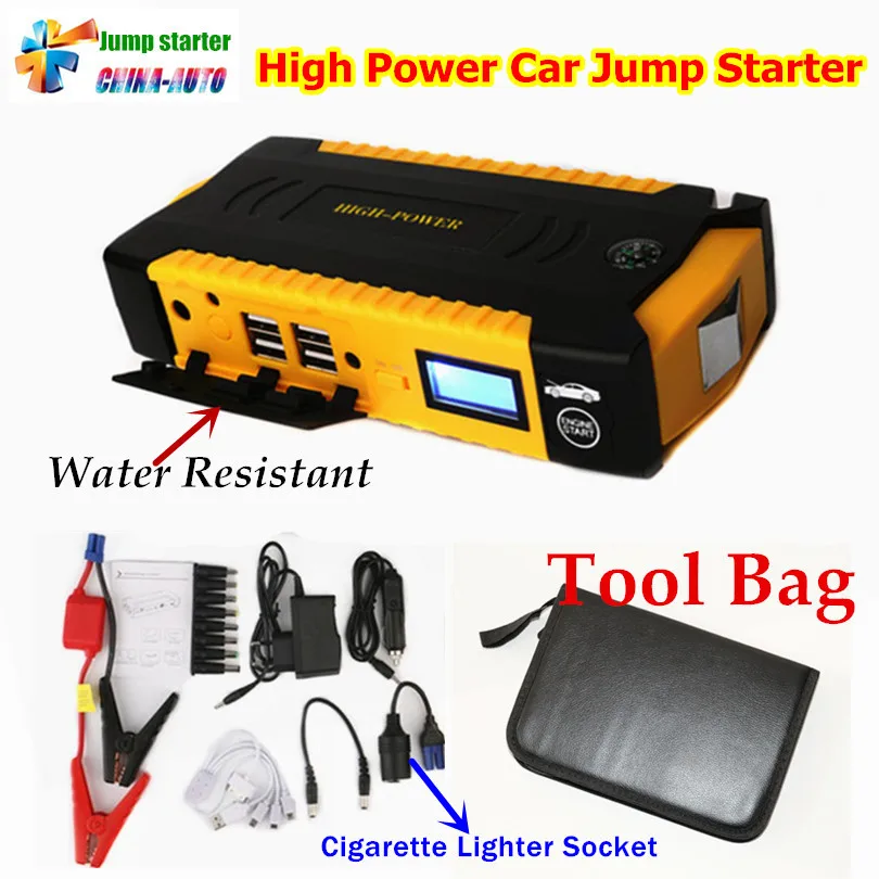 Portable Car Jump Starter 16000mah Power Bank Emergency Auto font b Battery b font Booster Pack
