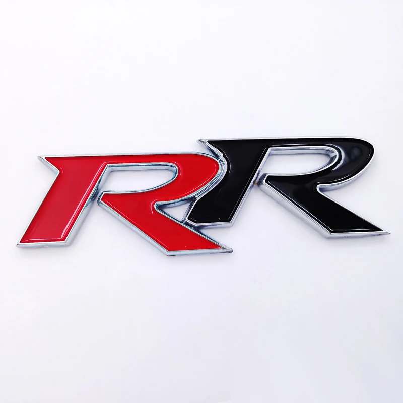 

ANTINIYA 3D RR logo car styling Emblem Badge For Honda City CRV XRV Accord FIT Odyssey Stream Crider Greiz CIVIC Elysion