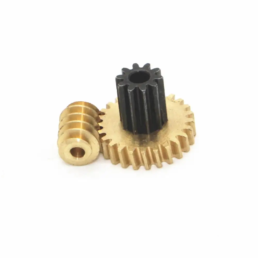 Turbine worm small modulus gear 0.5 modulus double gear JGY-370 worm motor