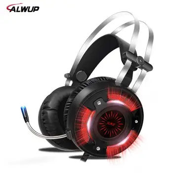 

HD Bass Gaming Headphones for Computer PC Laptop Games Wired Earphone Led USB Gaming Headset for PS4 Xbox one with microphone