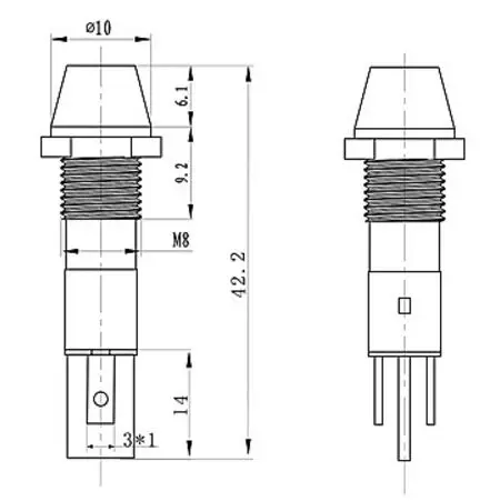 drawing of 8mm