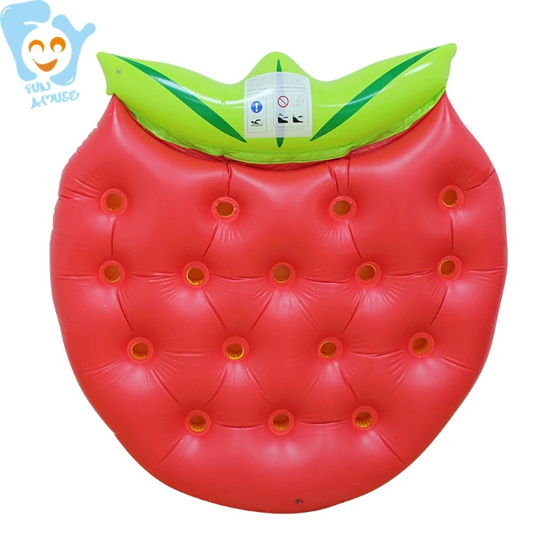 Hot Inflatable Strawberry Pool Float Swimming Floating ...