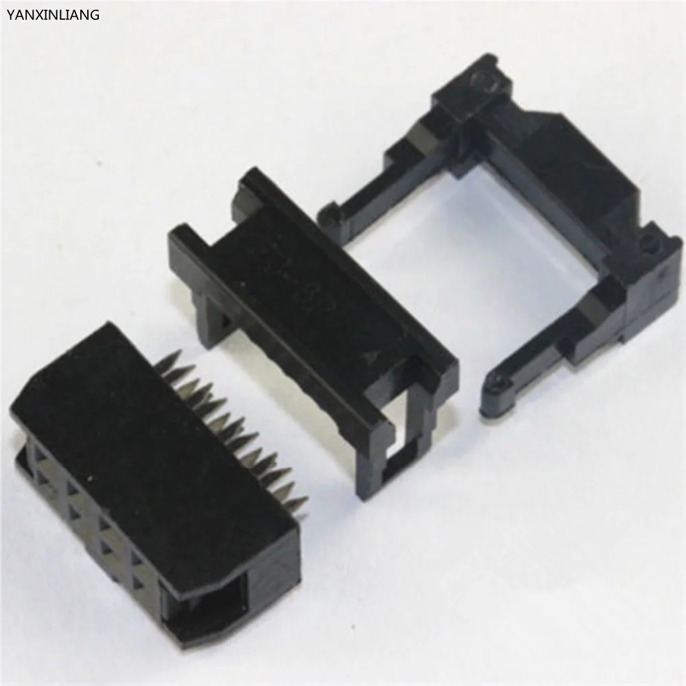

100PCS IDC Socket FC-8P 2.54mm IDC connector 8-pin cable socket 8P 2X4P IDC