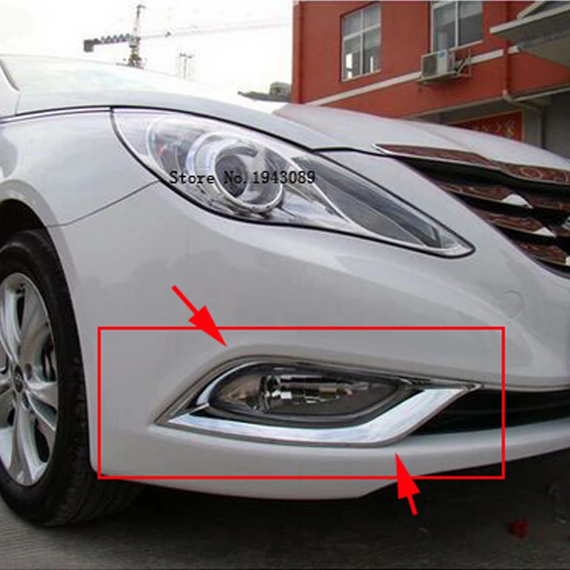 Front Fog Light Lamp Cover Molding Decor Trim For Hyundai SONATA 2011-2013