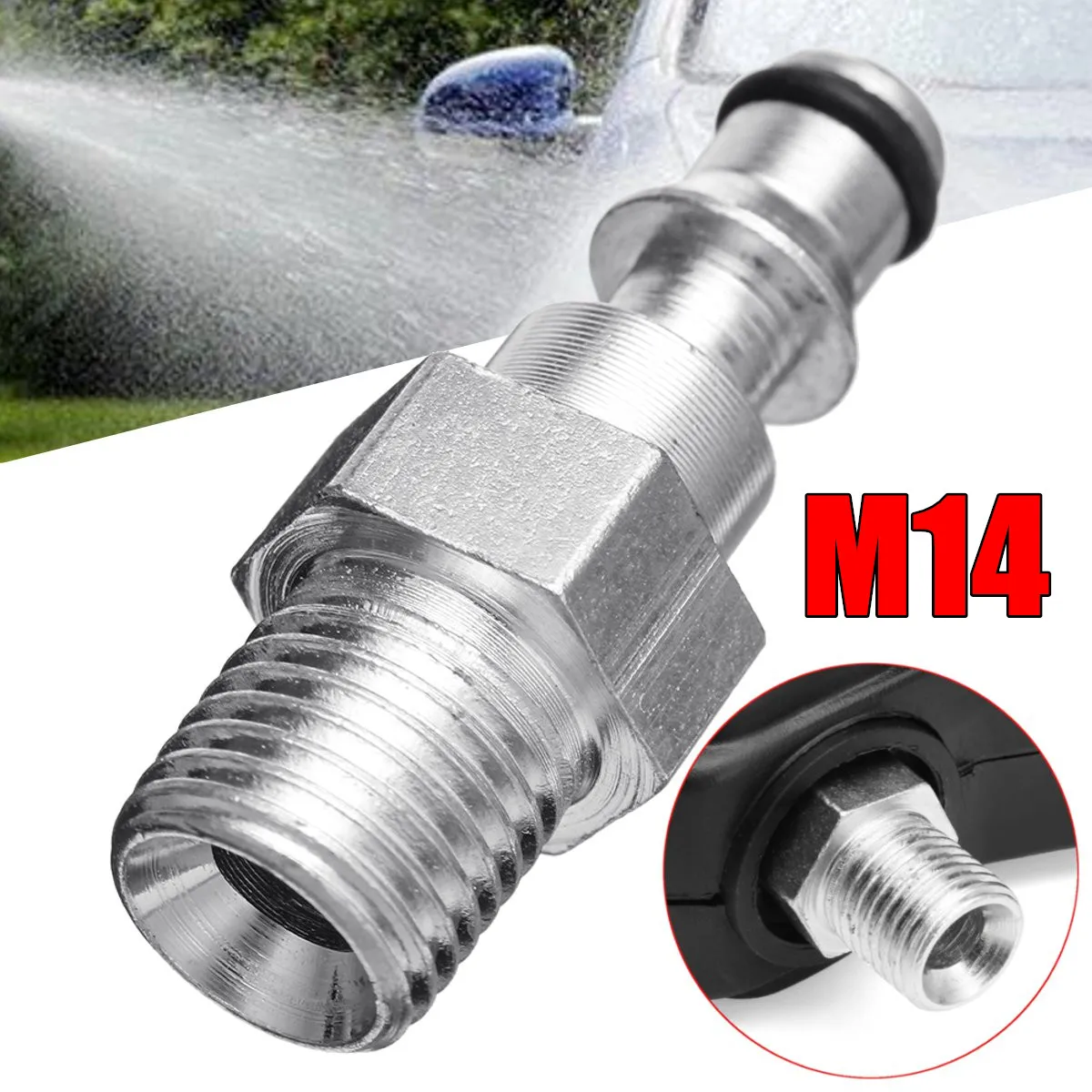 Quick Connection Pressure Washer Gun Hose Fitting To M14 Adapter For