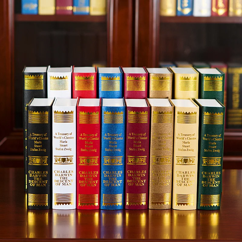 8 PCS جميلة داروين كتاب التصوير الدعامة محاكاة خزانة واحدة وهمية كتاب نموذج السلع من عرض الأثاث بدلا من ل