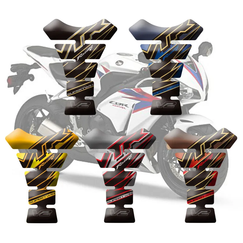 

Motorcycle Tank Pad Protector Decal Sticker Case Tankp Stickers For Honda VTR 1000 Firestorm SP1 SP2 Fish Bone ProtectioSticker