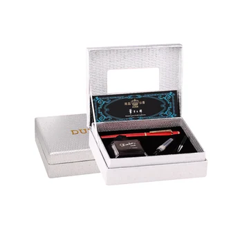 

High-end Duke 0.5mm Fine Nib Fountain Pen Ink Set with EF 0.38mm Nib and Original Box Blue Gem Metal Gift Pens for Women