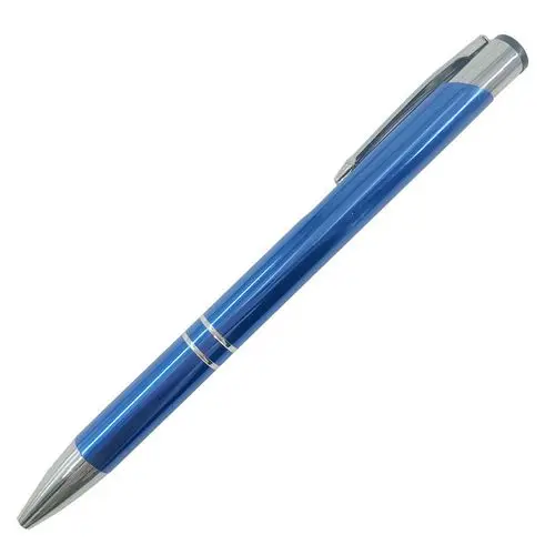 10 шт Персонализированные Выгравированные Металлические Шариковые Ручки Персонализированные Свадебные сувениры Свадебный подарок для шоу индивидуальный рекламный подарок - Цвет: Blue