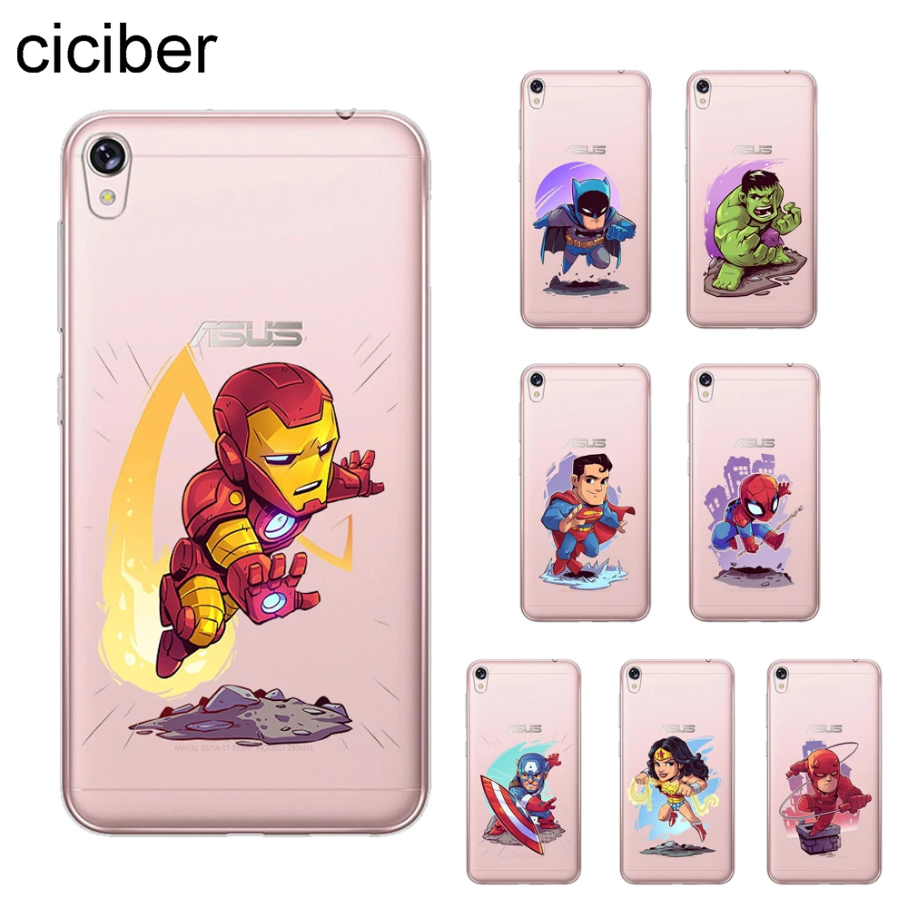 

ciciber Marvel DC Iron Man Cover For ASUS Zenfone 5 Lite ZC600KL For Zenfone 5 5Z ZE620KL ZS620KL Phone Cases Soft TPU Shell