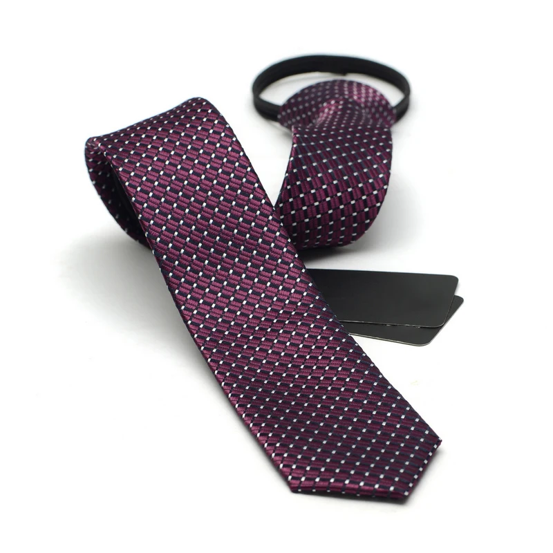Для мужчин галстук плед печати Бизнес Формальные Свадебные Жених Мода Повседневное узкий 5 см тонкие однотонные Галстуки для Для мужчин подарочная коробка