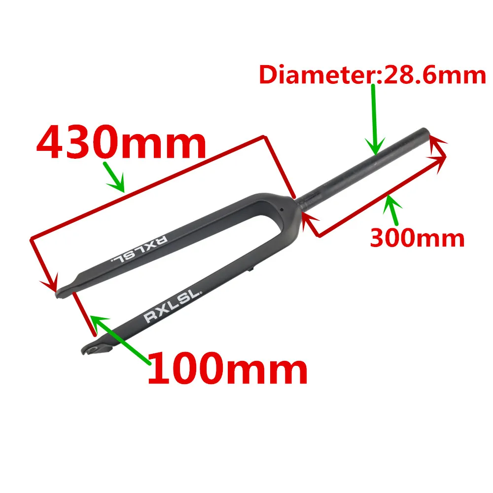 RXL SL велосипедные вилки 28,6 мм MTB вилка для велосипеда из углеродистой стали горные велосипеды дисковые тормоза UD матовая 26ER вилка с углеродным велосипедом