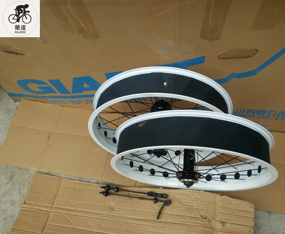 Clearance Kalosse  20 inch 36 Holes  20*4.0  wheels, 7/8/9/10S cassette Fat bike  F135/ R190mm hubs , DIY colors  Snow/beach wheel 12