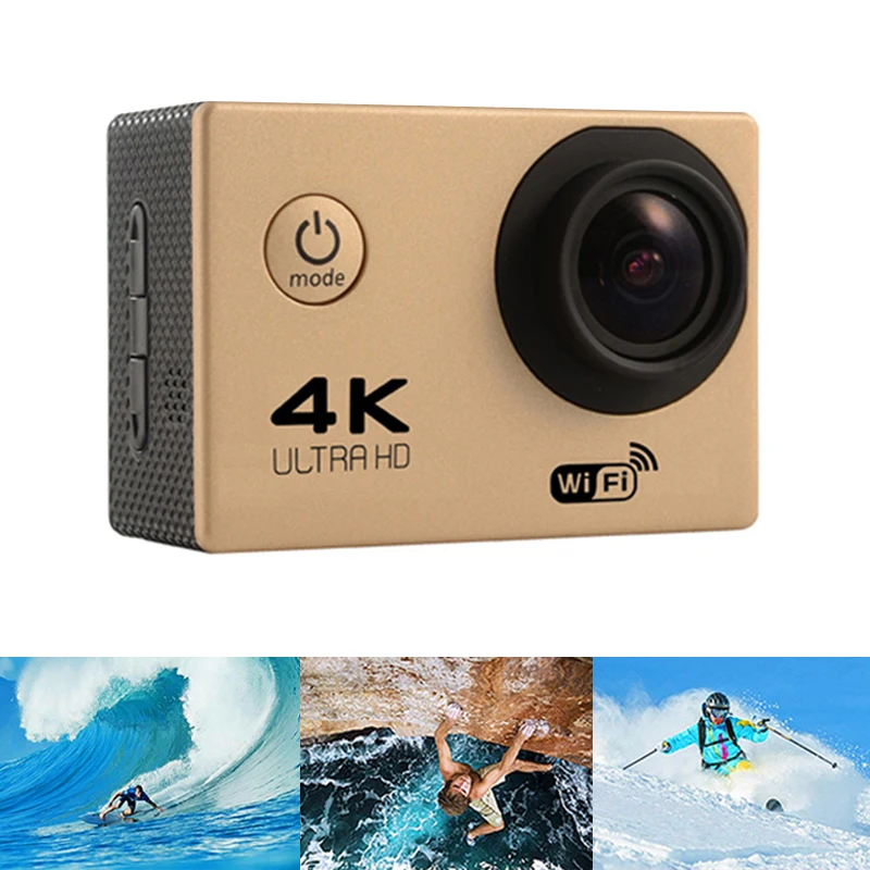 Ультра HD 4 K экшн-камера wifi видеокамеры 16MP 170 go cam 4 K deportiva 2 дюйма f60 водонепроницаемая Спортивная камера pro 1080P 60fps cam