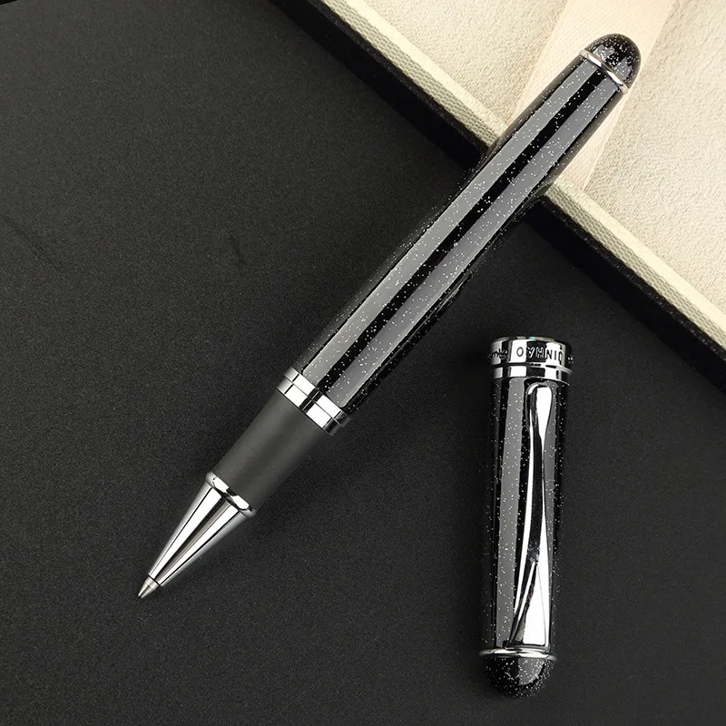 Гелевая ручка Jinhao X750 благородная Серебряная перьевая из нержавеющей стали