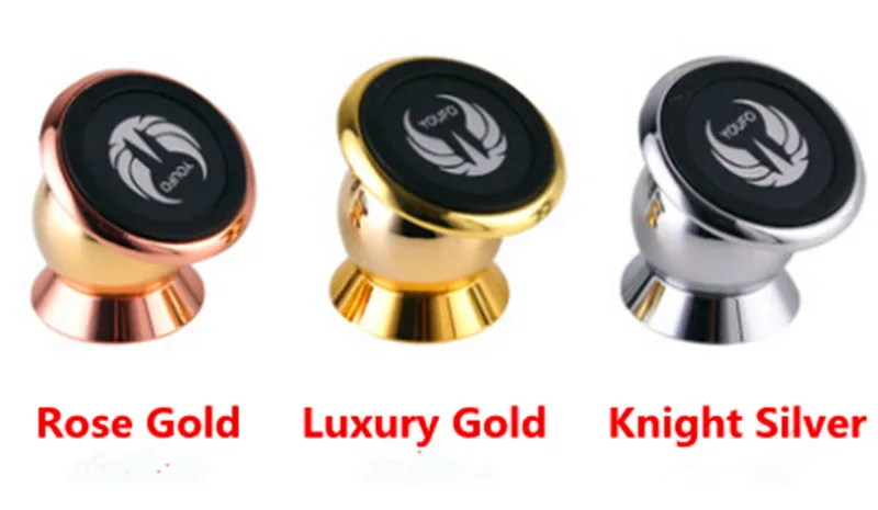 

100pcs a lot Magnet Mobile Phone Holder for Car 360 rotating Aluminium Alloy with many beautiful sticker free shipping