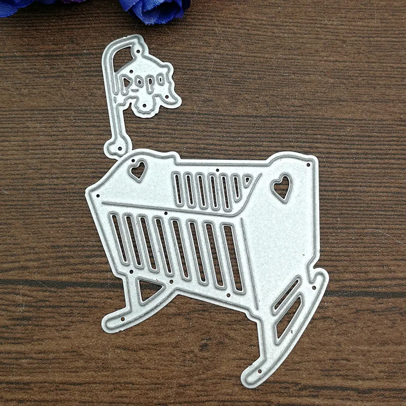 Baby Bed Heart Toys Metal Cutting Dies Stencils For Card Making Decorative Embossing Suit Paper Cards Stamp DIY