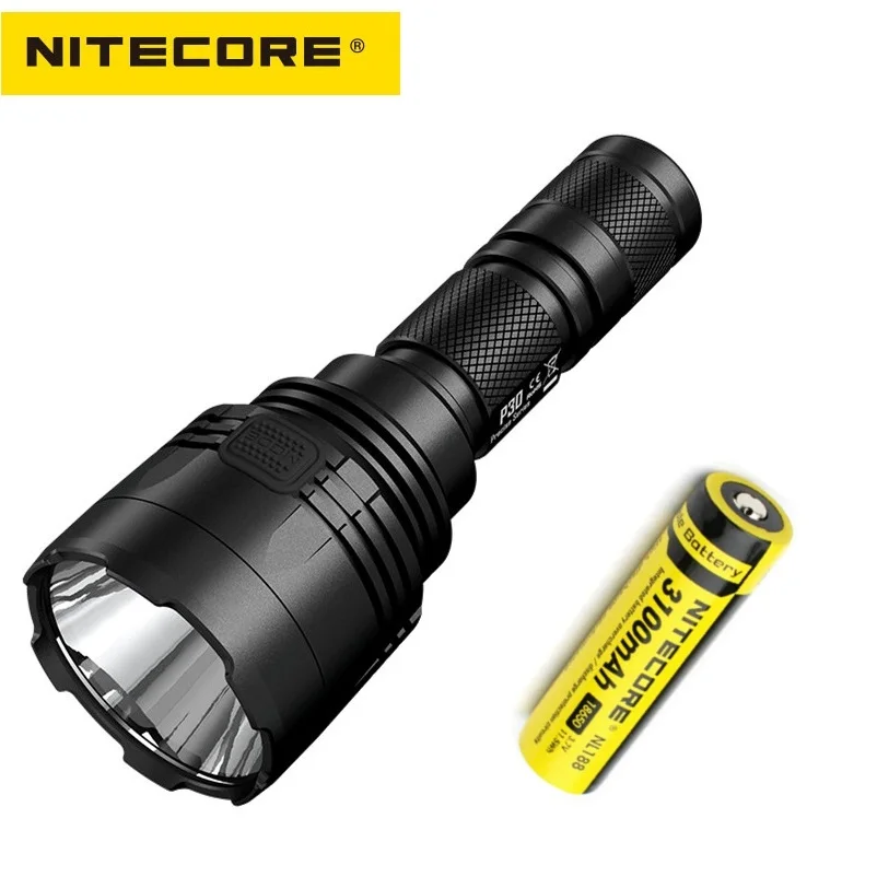 NITECORE P30 5 режимов CREE XP-L HI V3 Макс. 618 лм светодиодный фонарик большой дальности 18650 м на аккумулятор для поиска охотничий фонарь - Испускаемый цвет: 3100 mah battery