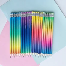 4 шт./лот, Aurora, полярные огни, цвет, Стандартный, деревянный карандаш, длинная ручка, инструмент для рисования, для студентов, канцелярские принадлежности, школьные, офисные принадлежности