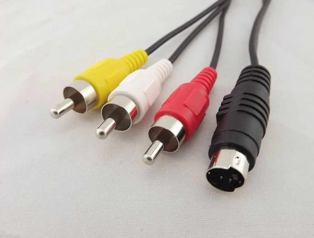 1 шт. 5 футов 4 Pin S Video штекер 3 RCA папа AV Аудио Видео адаптер кабель DVD ПК ТВ|video av