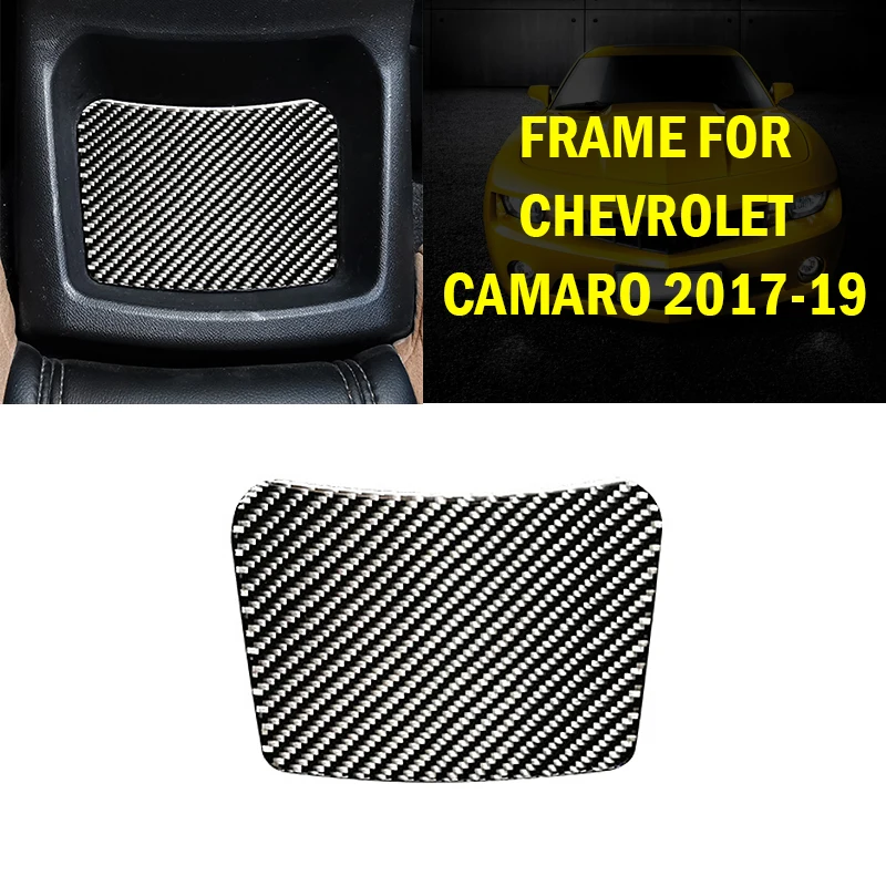 Pcmos настоящие карбоновые волокна внутренние молдинги рамка Крышка Автомобильная внутренняя наклейка Накладка для Chevrolet Camaro- аксессуары - Название цвета: F