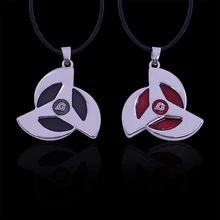 anime naruto metal necklace uchiha itachi sharingan anime round eyes