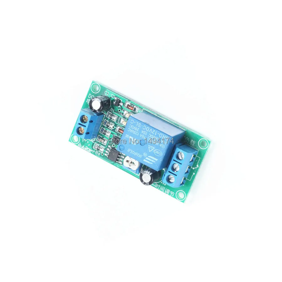 5mA DC12V NE555 0-60 Seconds Delay OFF Relay Timer Switch Module With Indicator