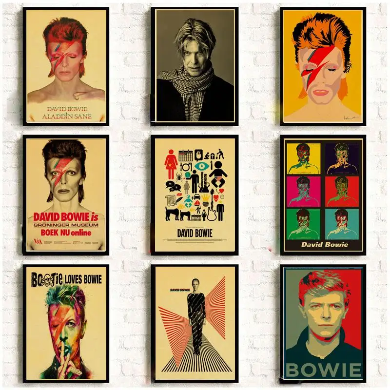 Винтаж плакат DAVID BOWIE с художественной печатью ретро постер домашний декор