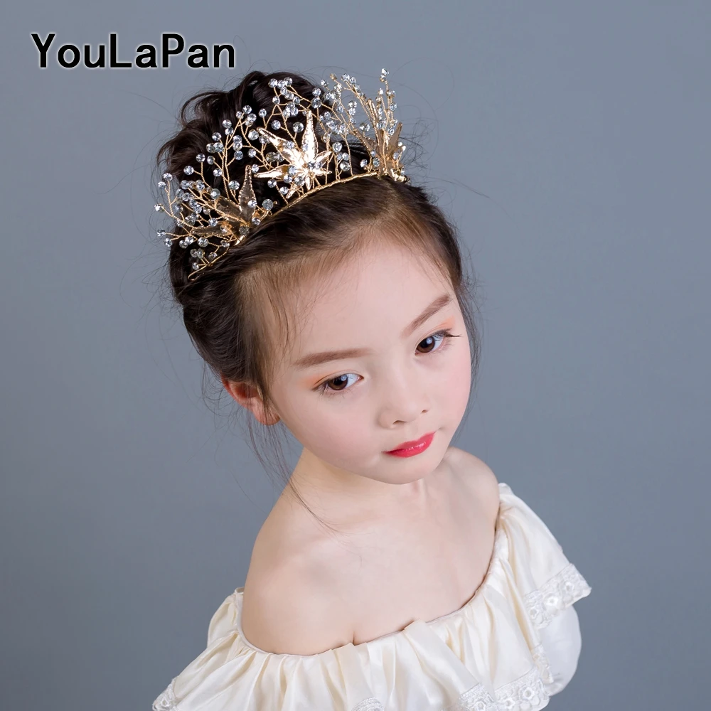 Bridal Tiaras And Crowns Girls Bridesmaid Crown Tiara Comb Wedding Hair Accessories Princess Crown Hair Ornaments,005