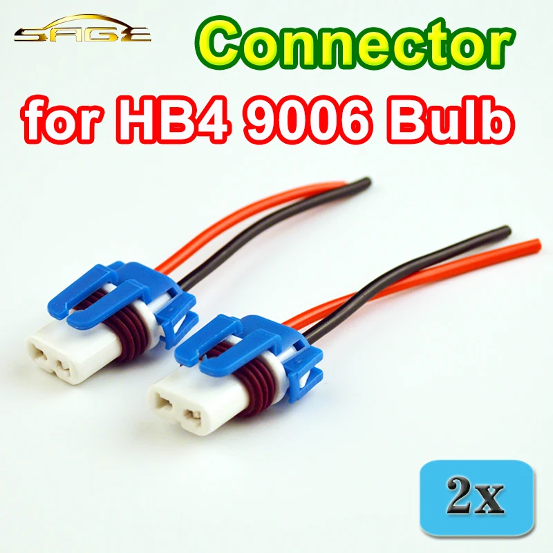 Разъемы для HB4 9006 8 см 2 шт. гнездо автоматической лампы автомобиля|auto bulb socket|hb4