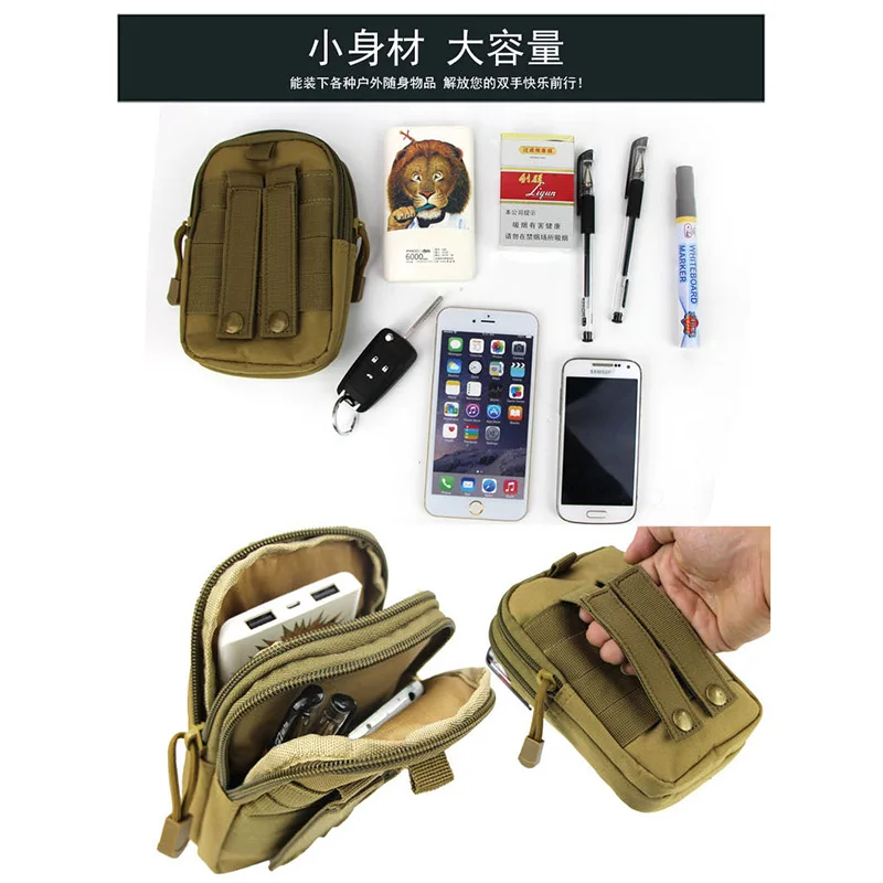 Tactical pockets Pouch Molle Hunting Bags Belt Waist Bag 6inch Military Fanny Pack Outdoor Pouches Phone Case Pocket For Iphone Tactical pockets Pouch Molle Hunting Bags Belt Waist Bag 6inch Military Fanny Pack Outdoor Pouches Phone Case Pocket For Iphone