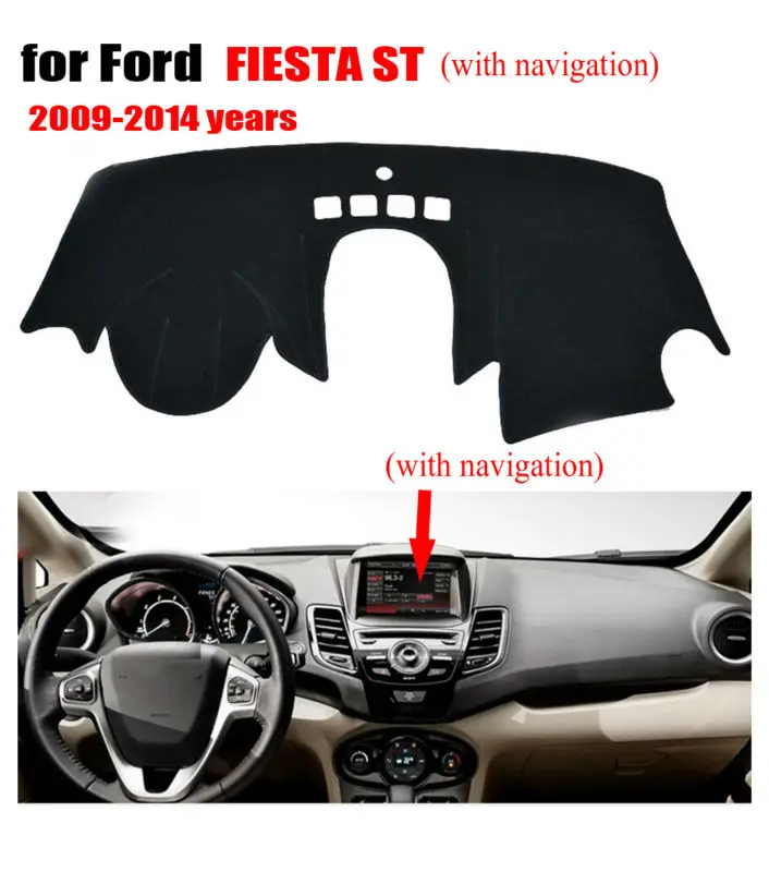 Крышки для приборной панели автомобиля RKAC коврик FORD FIESTA ST 2009-2014 левого руля