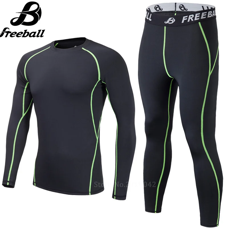 2017 New Running Sets Men Sports Tights shorts basketball soccer