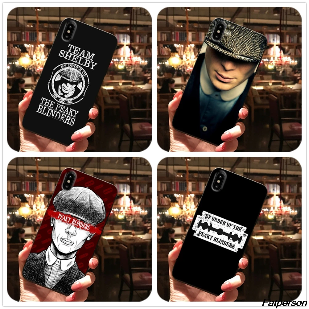 Peaky Blinders для iPhone XR X XS MAX 5s 6s 7 8plus Coque Чехлы Samsung s8 s9 s10plus S7 Edge черный мягкий