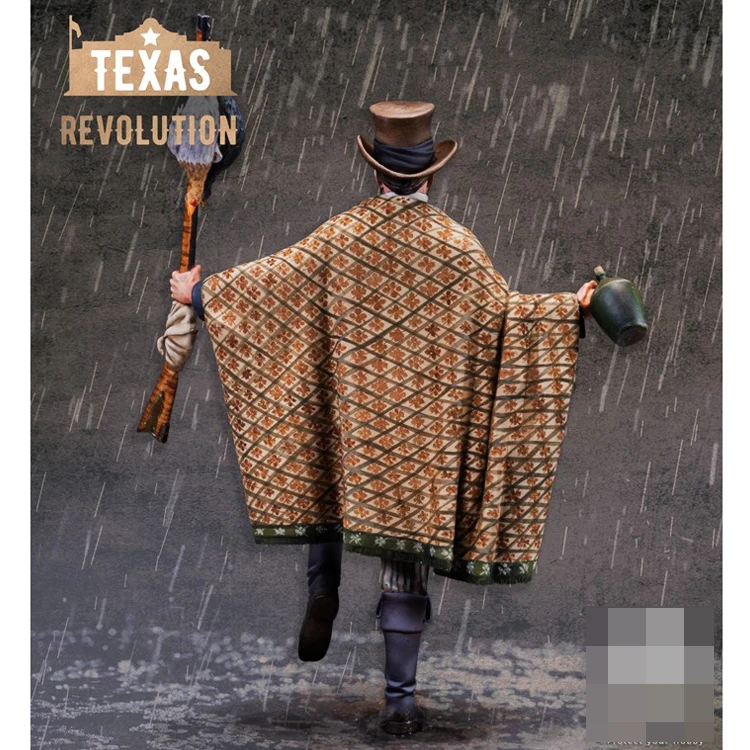 1/24 волонтер миссипи SIEGE OF BEXAR 1835 модель GK из смолы в разобранном виде и