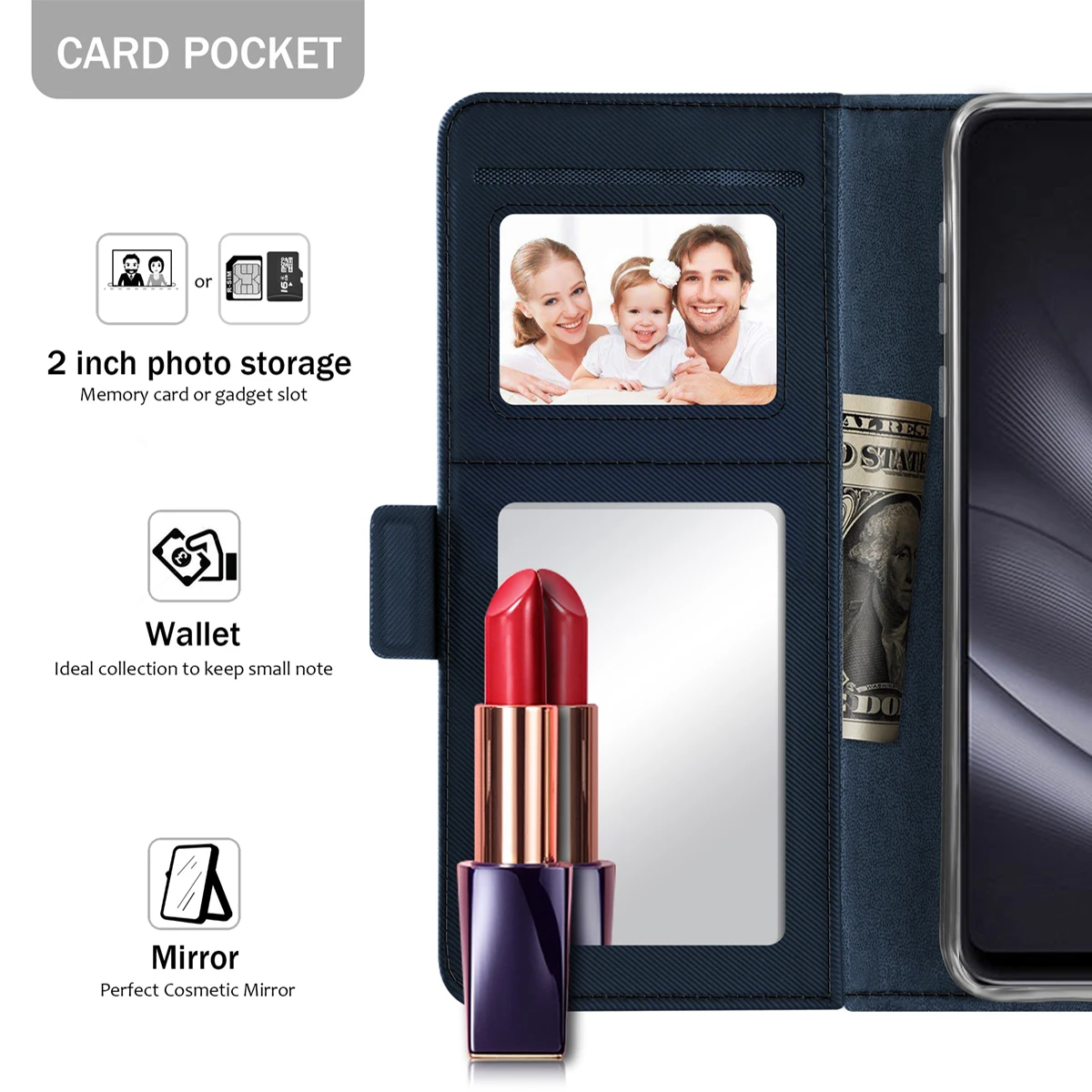Для Asus Zenfone Max Pro M2 ZB631KL кожаный чехол с откидной подставкой кошелек для ZB633KL