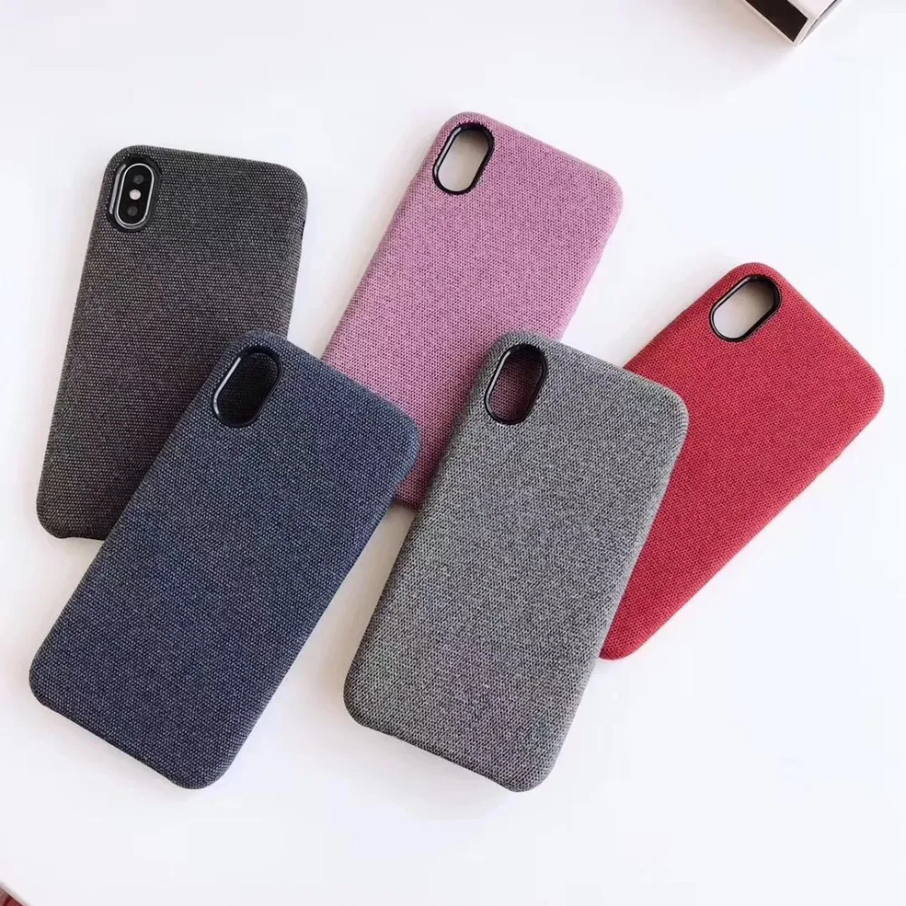 

For iphone XR XS MAX X 7 8 Plus 6S 6 plus case simple Fabric Scrub soft silicon fundas coque phone bag shell Ritozcase