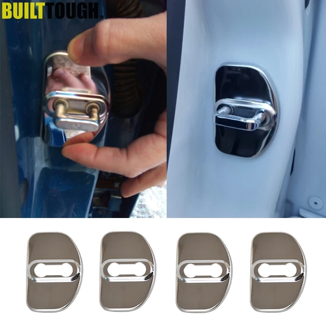 4PCS Door Lock Cover Case Fit For Renault Megane Scenic Laguna Captur Fluence Latitude Dacia