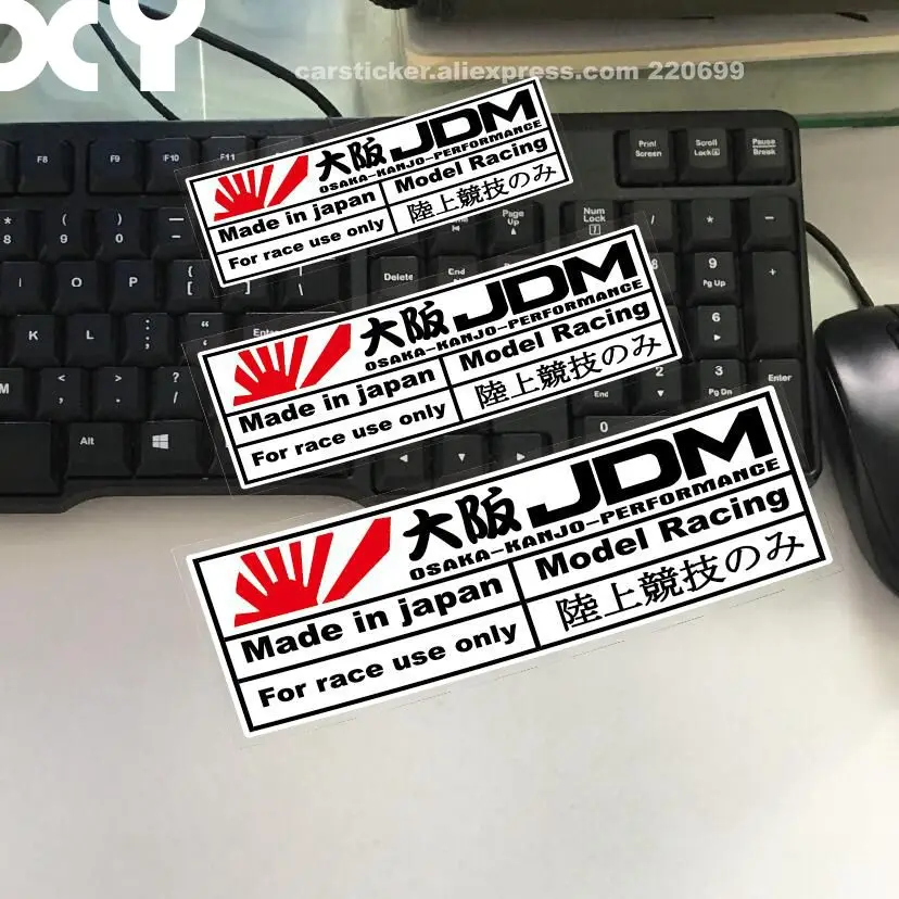 XY Car Stickers for Japanese Style JDM OSAKA Performance Car Motorcycle Sticker Decals Reflective Type Auto Racing Stickers