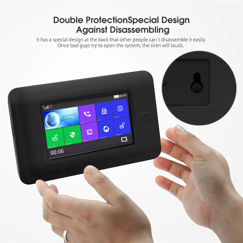 Digoo DG-HAMA All Touch Screen Alexa Version 433MHz GSM&WIFI DIY Smart Home Security Monitor Alarm System Kits