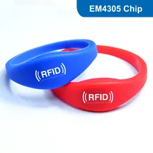 WB03 силиконовая наручный браслет с технологией радиочастотной идентификации поисковая метка бирка RFID смарт-тег для доступа Управление 125 кГц 512bit R/W с EM4305 чип