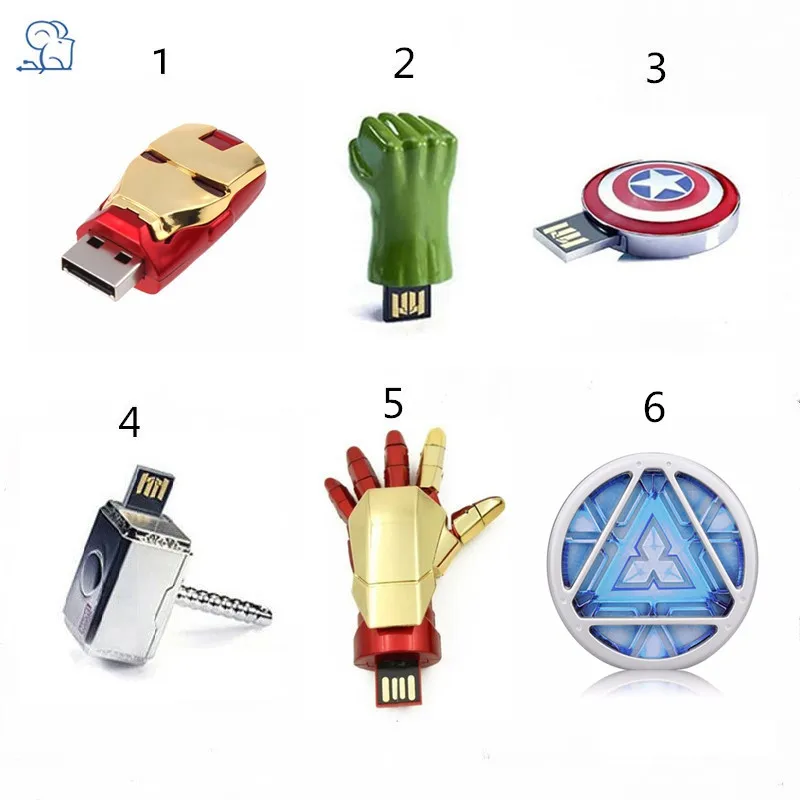

KRY flashing lights US captain U disk 4GB 8GB 16GB 32GB 64GB metal Avenger Union Iron Man flash memory card USB2.0 flash drive