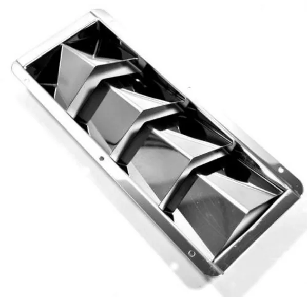 

2PCS BOAT STAINLESS STEEL 4 LOUVER VENT MARINE 4 SLOTS VENT 10-3/8" X 4-3/8"
